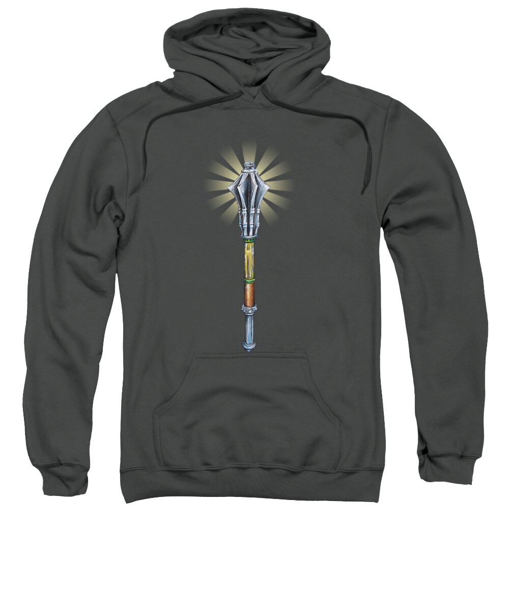 Cleric Sweatshirt featuring the drawing Cleric by Aaron Spong