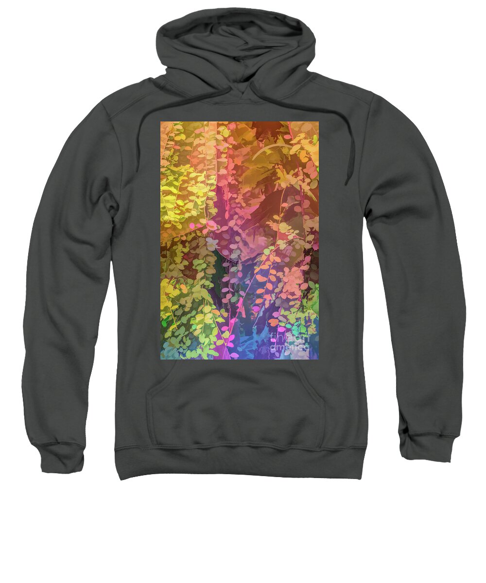Abstract Sweatshirt featuring the photograph Colorful Leaves by Roslyn Wilkins