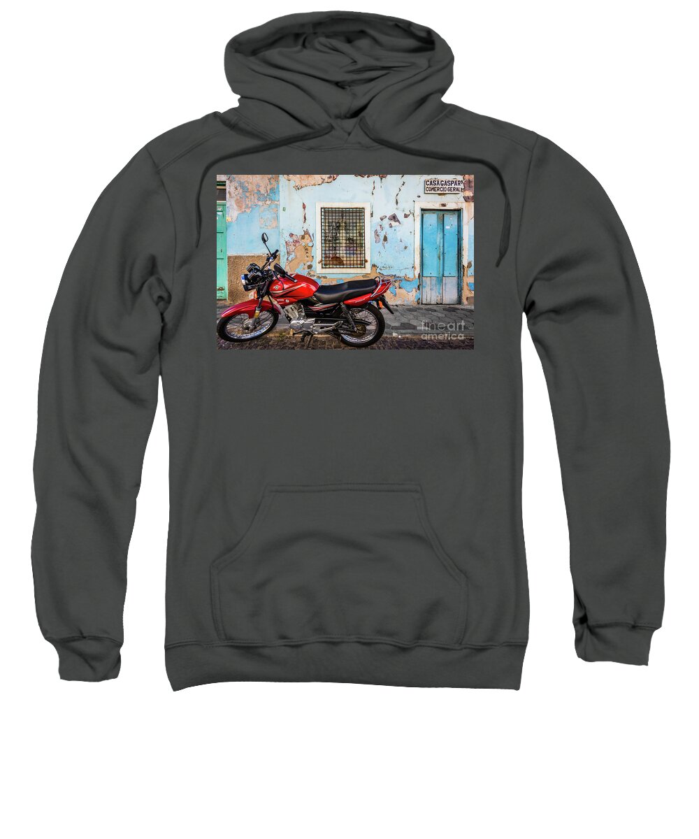 Motorbike Sweatshirt featuring the photograph Contrast by Lyl Dil Creations