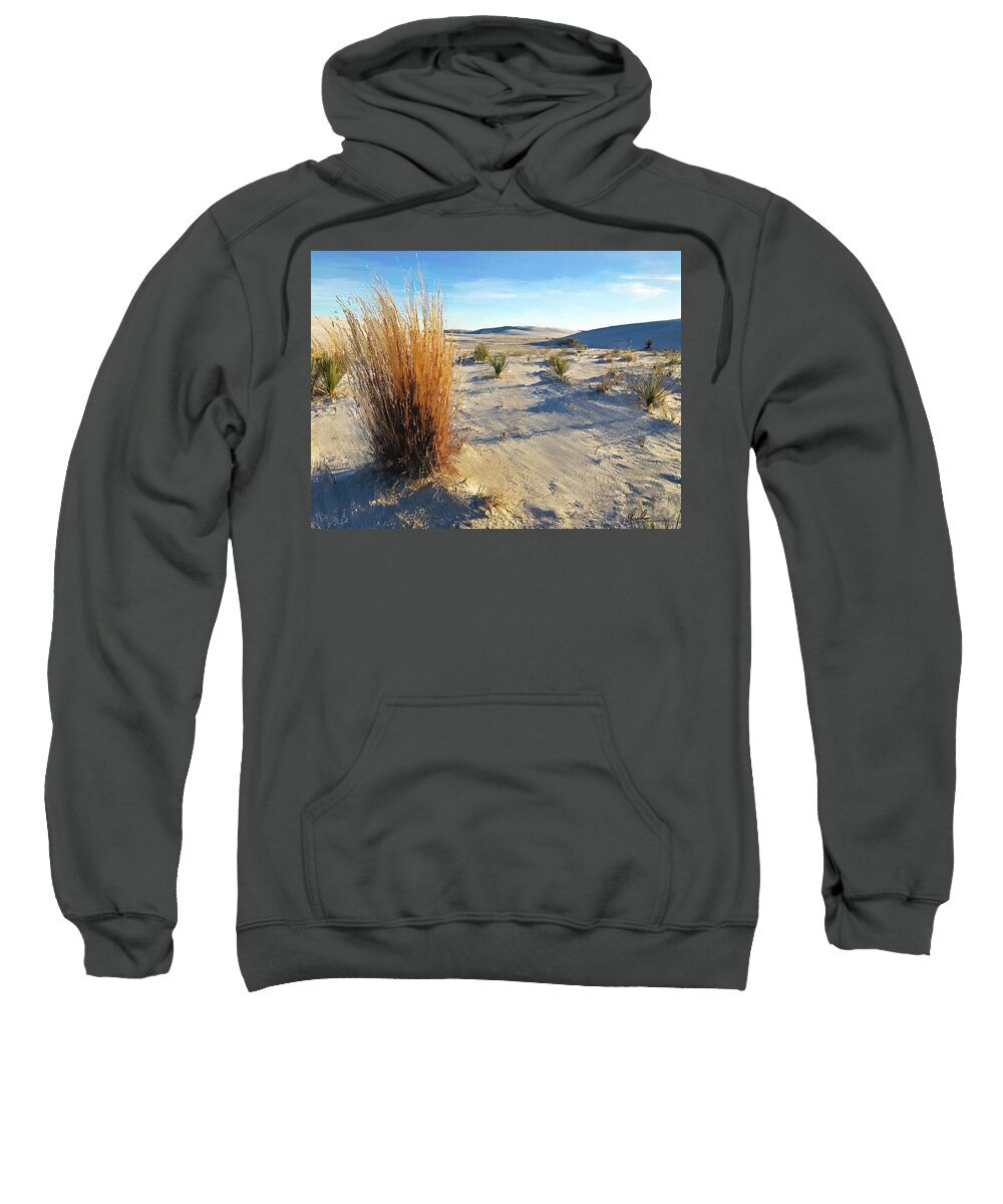 Desert Sweatshirt featuring the photograph Desert Scrub by GW Mireles