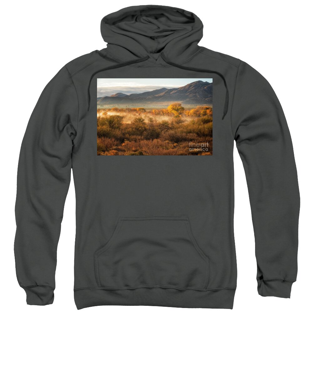 Desert Sweatshirt featuring the photograph Desert Sunrise by Jennifer Magallon