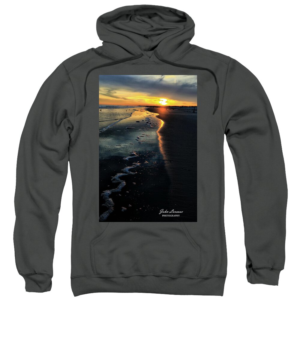 Sunset Sweatshirt featuring the photograph Don't let the Sun catch you crying by John Loreaux