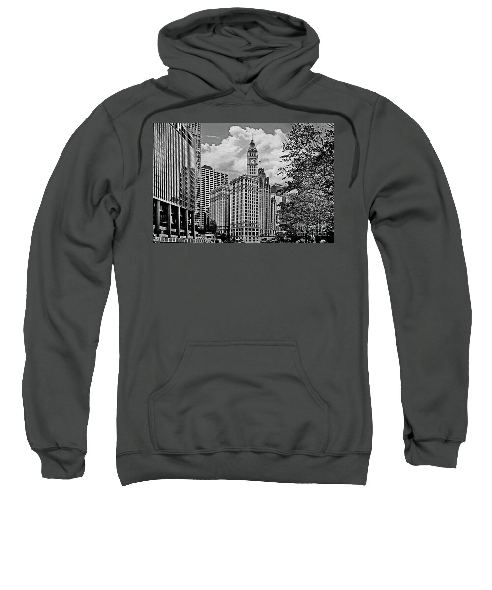 Chicago Sweatshirt featuring the photograph Downtown Chicago by Carlos Alkmin