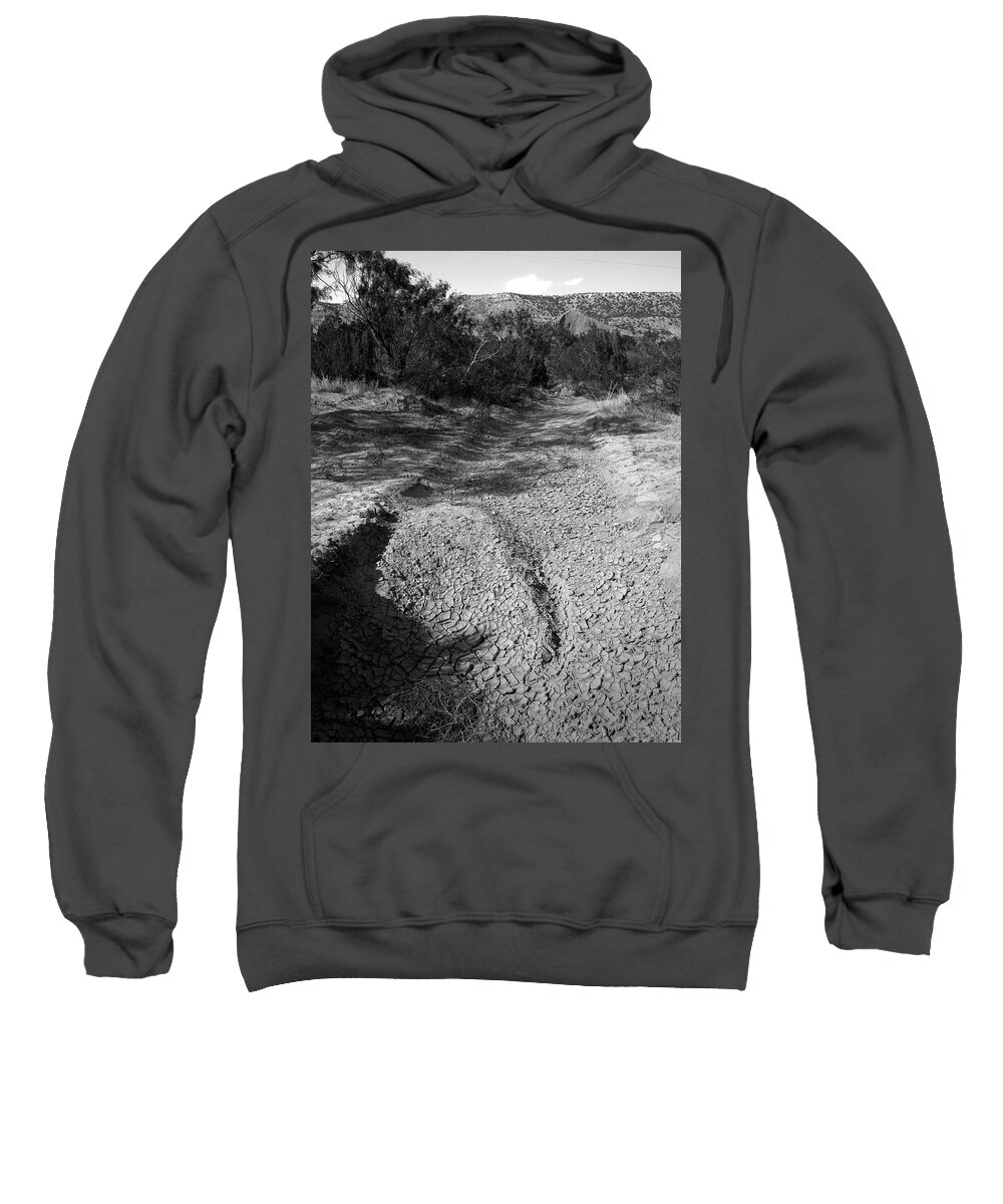 Richard E. Porter Sweatshirt featuring the photograph Drought - Prairie Dog Town Fork of the Red River, Palo Duro Canyon State Park, Texas by Richard Porter