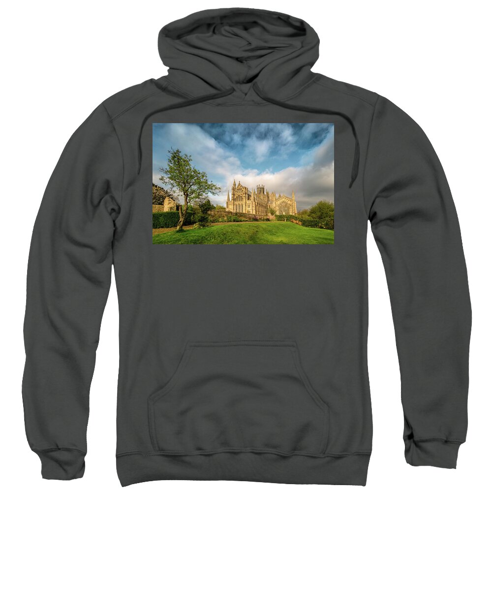 Architechture Sweatshirt featuring the photograph Ely Cathedral, morning view by James Billings