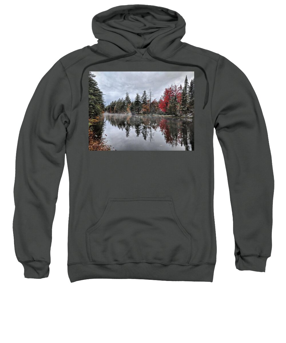 Snow Sweatshirt featuring the photograph First Snow by Michael Palko