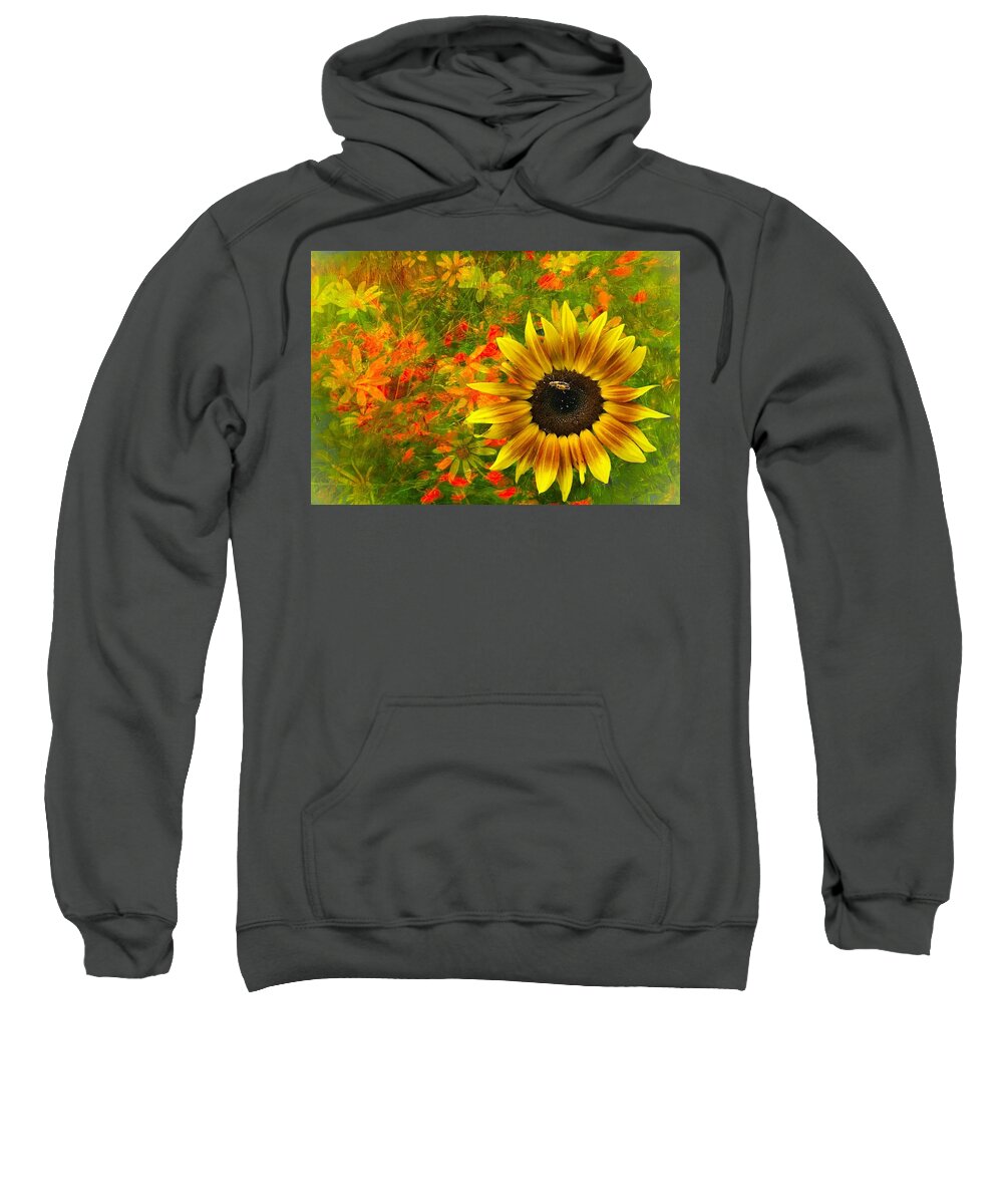  Sweatshirt featuring the photograph Flower Explosion by Jack Wilson