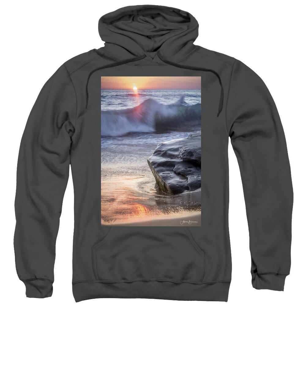 Beach Sweatshirt featuring the photograph Flowing Kelp by Aaron Burrows