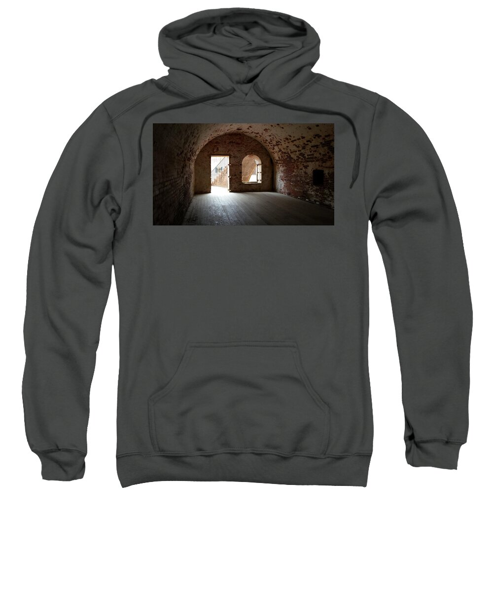 Fort Macon Sweatshirt featuring the photograph Fort Macon 2 by Paddy Shaffer