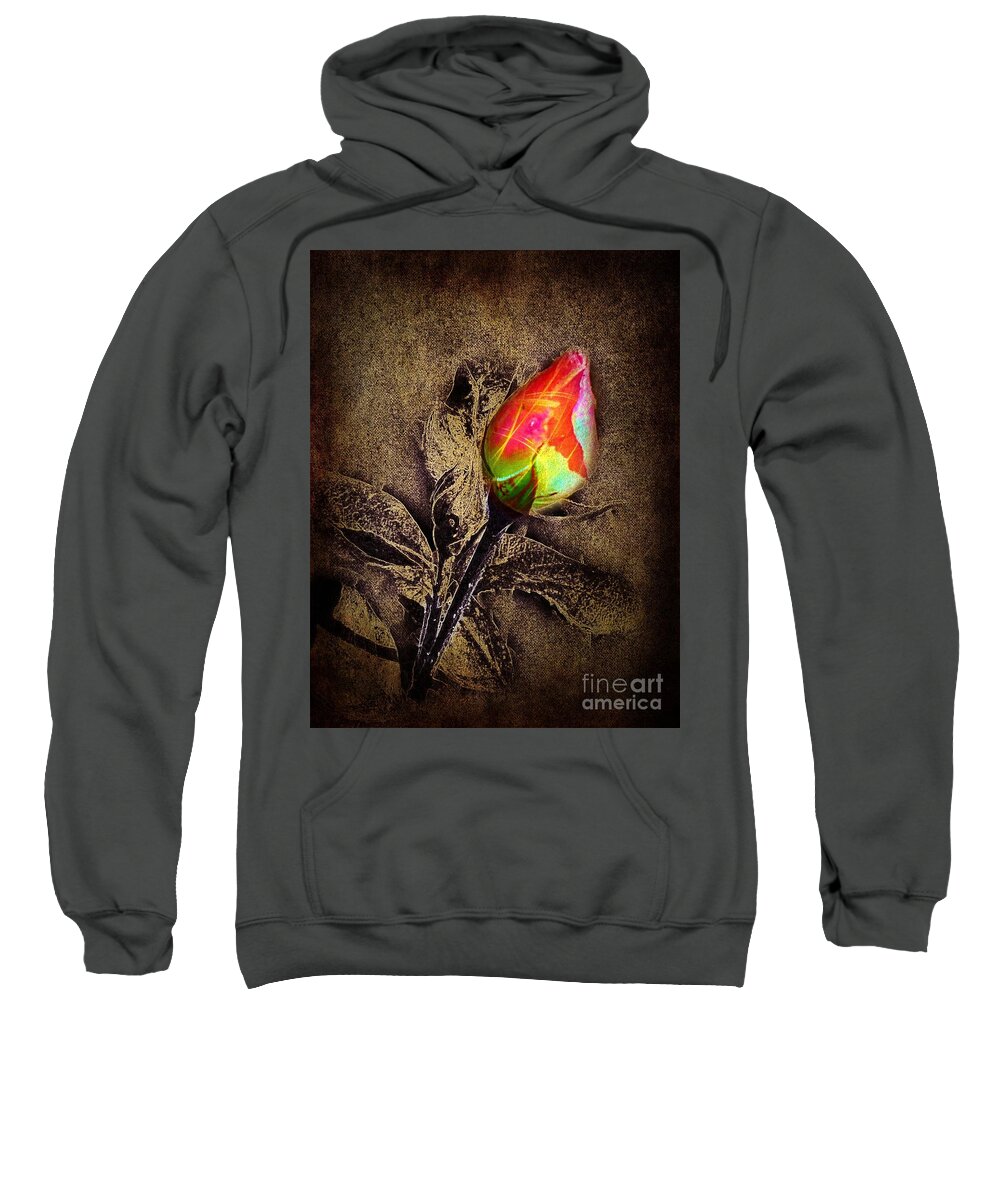 Rose Sweatshirt featuring the photograph Glowing Rose by David Neace CPX