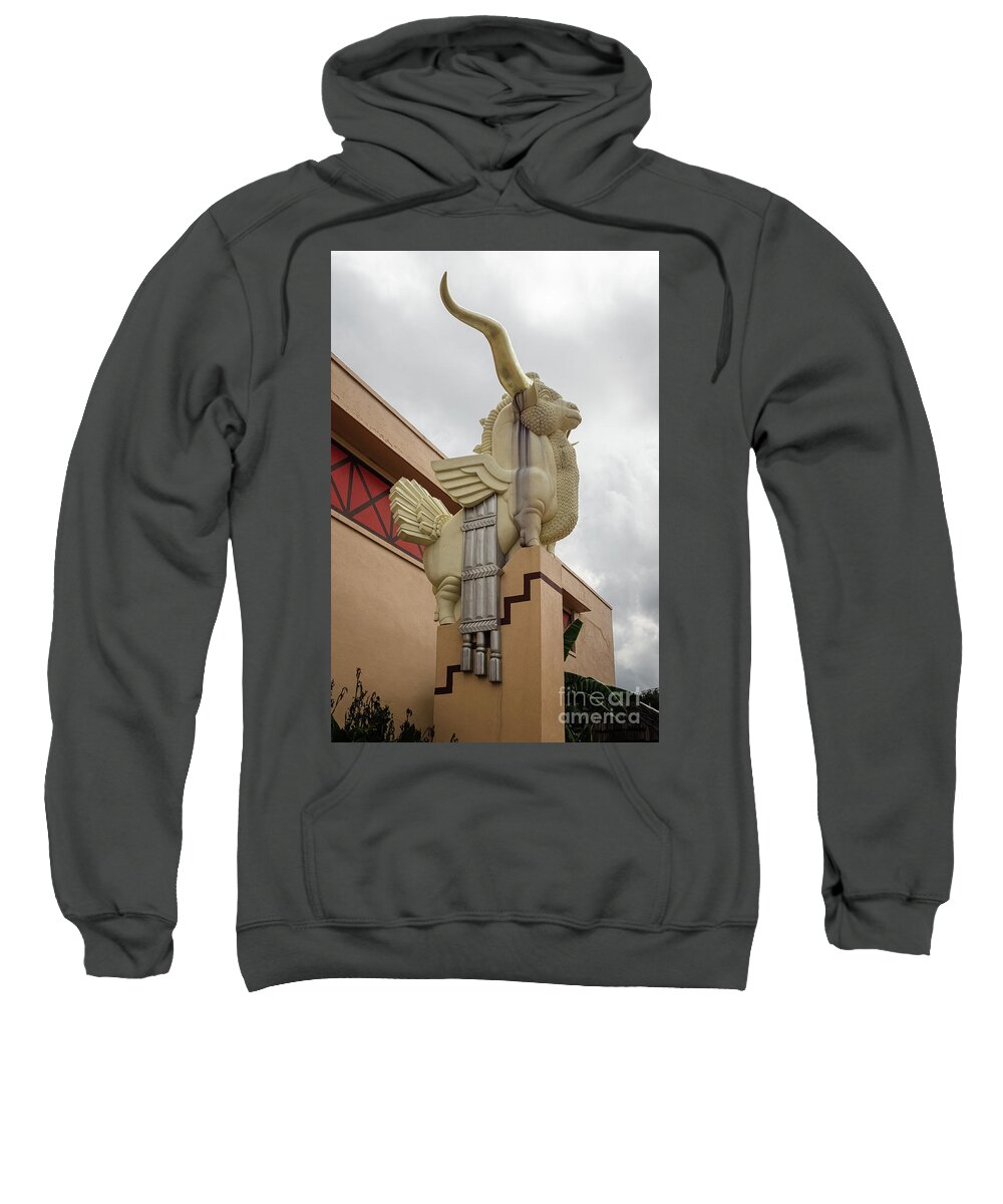 Gold Horn Chimera Sweatshirt featuring the photograph Gold Horn Chimera by Imagery by Charly