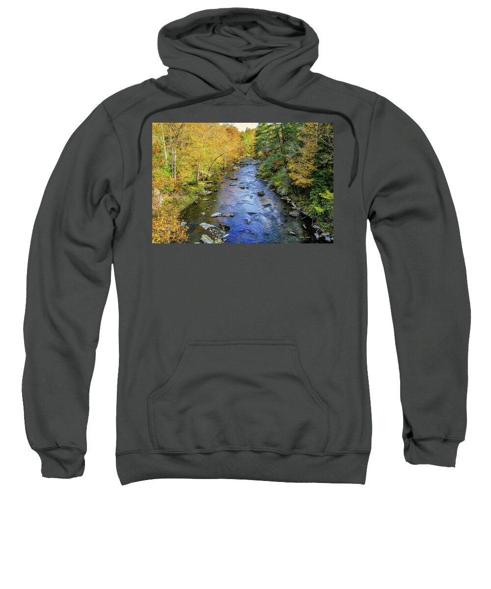 Guest River Sweatshirt featuring the photograph Guest River Autumn by Dale R Carlson