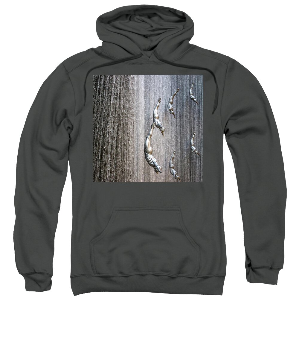 Waterfall Sweatshirt featuring the photograph Human Waterfall by Rocco Silvestri