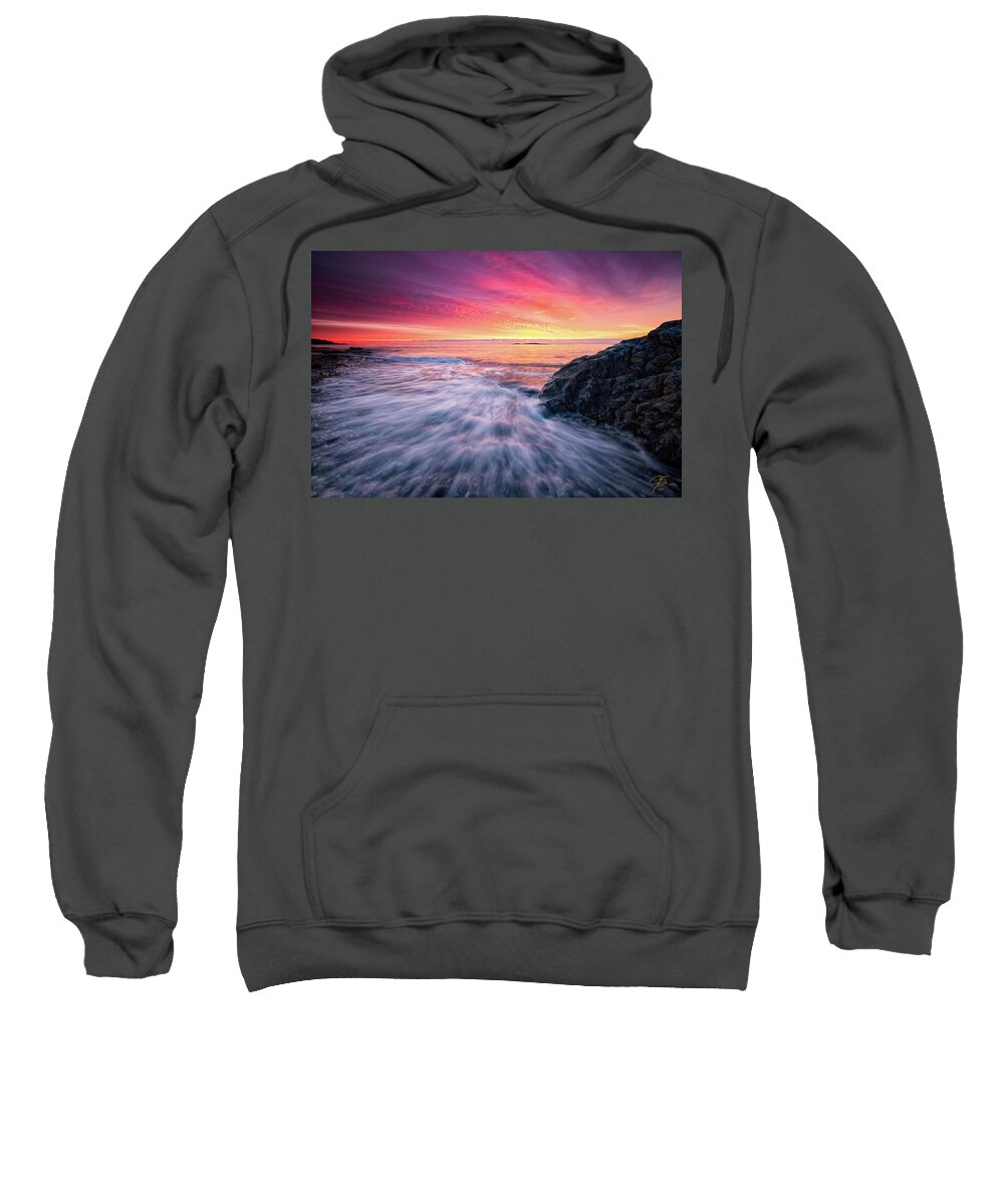 Sunrise Sweatshirt featuring the photograph In The Beginning There Was Light by Jeff Sinon