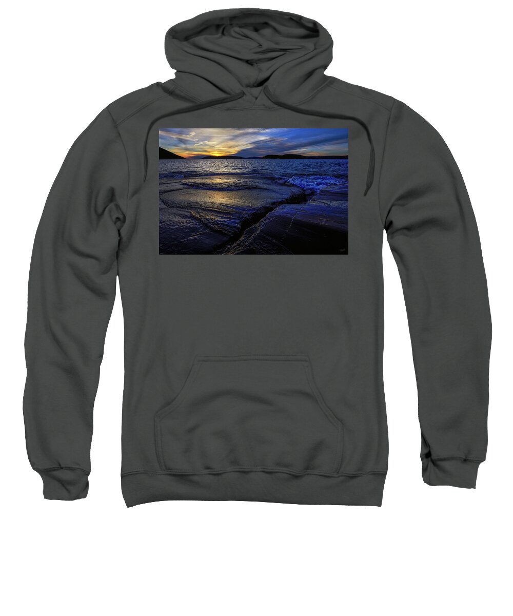 Lake Superior Sweatshirt featuring the photograph Indigo by Doug Gibbons