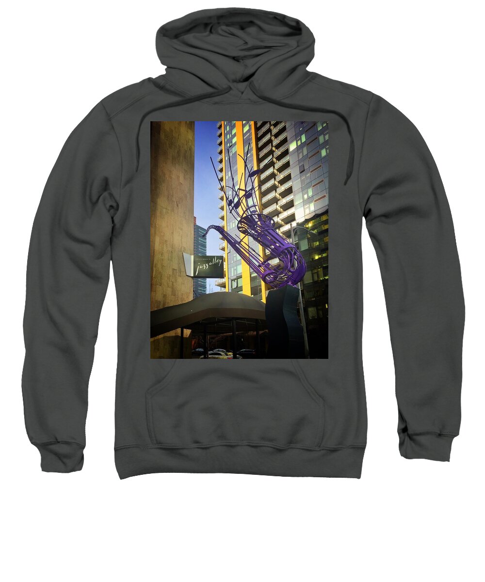 Jazz Sweatshirt featuring the photograph Jazz Alley Seattle by Jerry Abbott