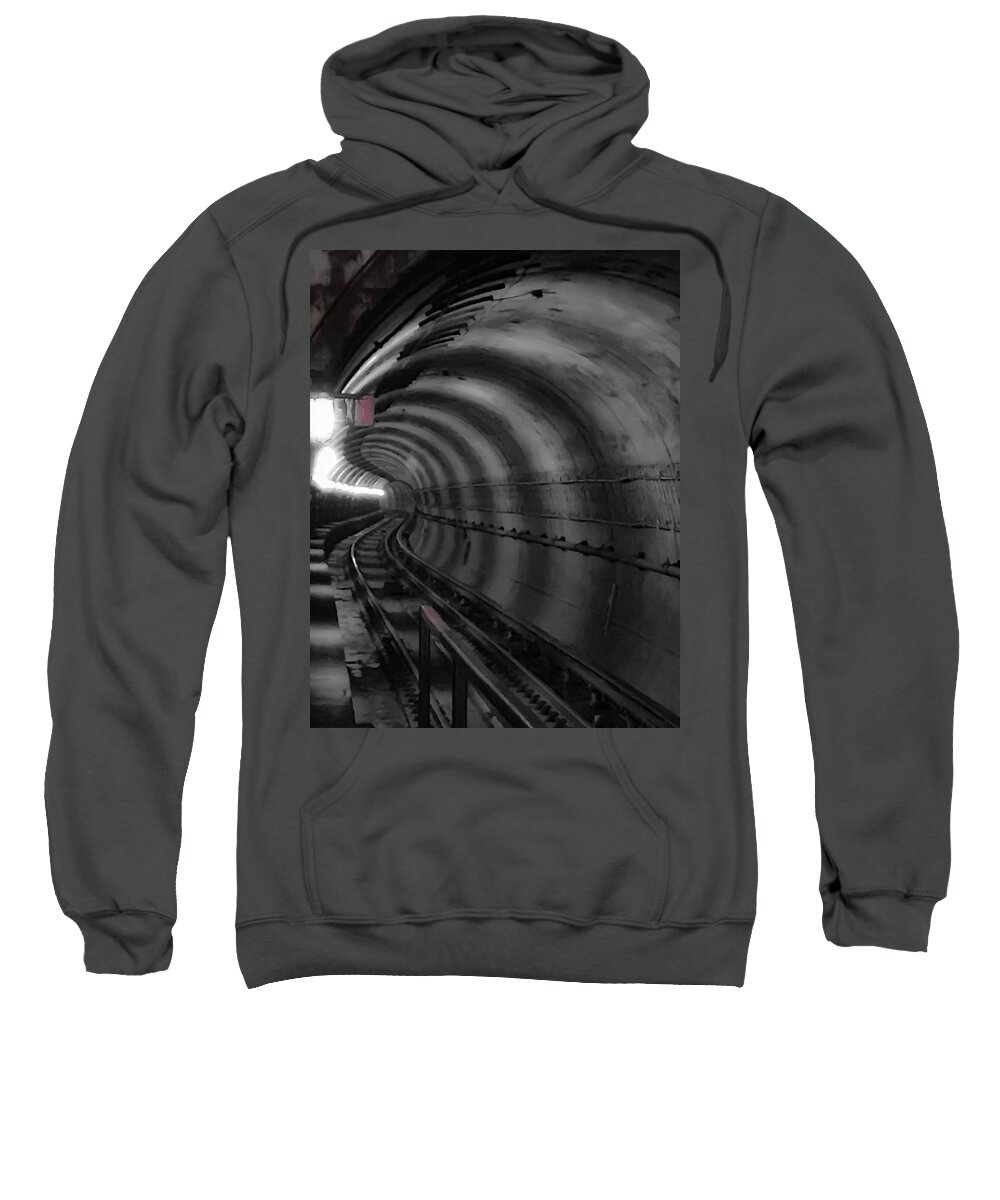 Metro Sweatshirt featuring the photograph Just Around the Bend by Lora J Wilson