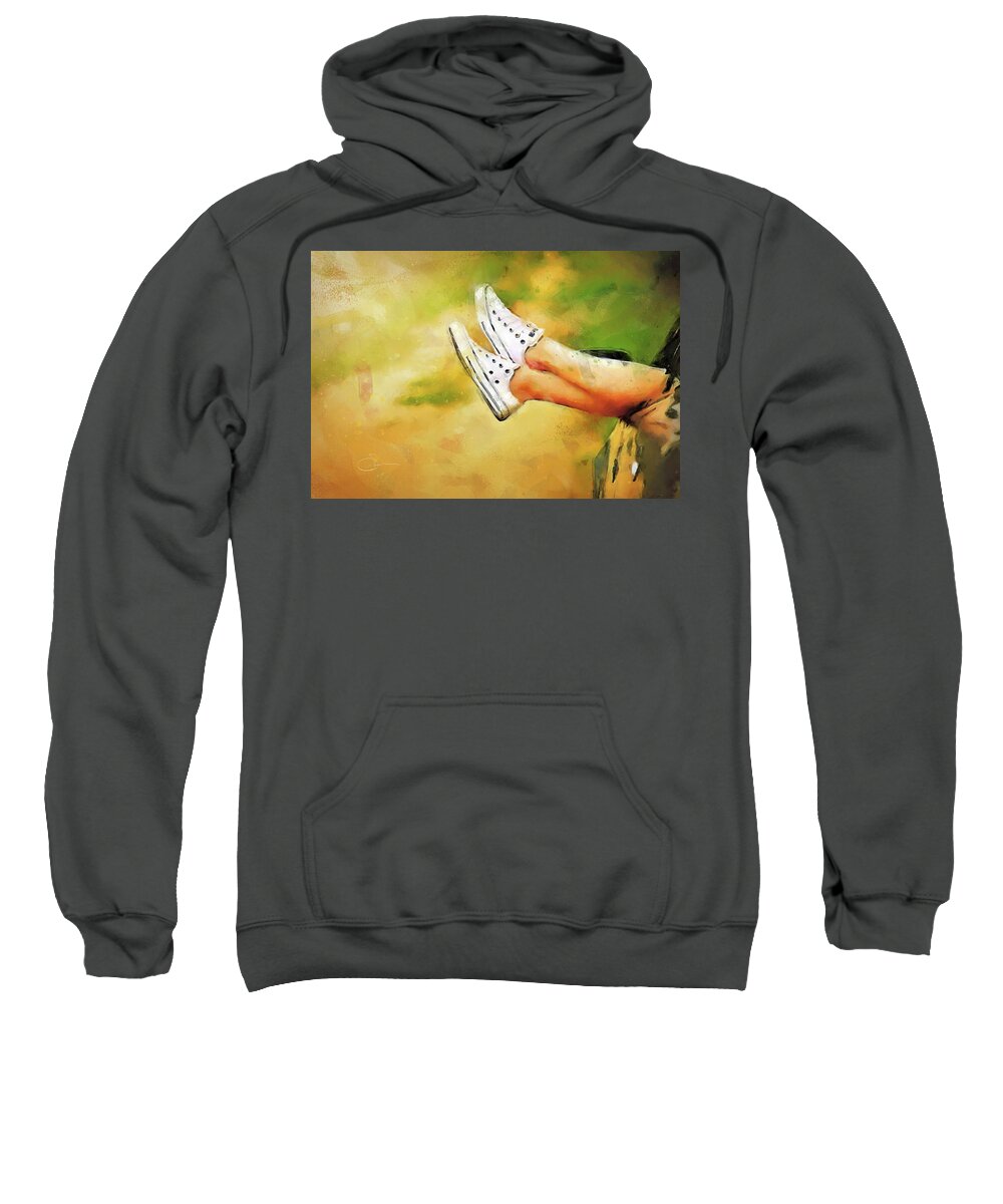 Car Sweatshirt featuring the digital art Kick Up Your Feet by Rob Smith's