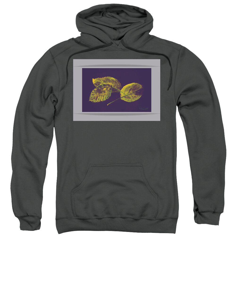 Autumn Sweatshirt featuring the photograph Leaving In A Blaze Of Purple by Rene Crystal