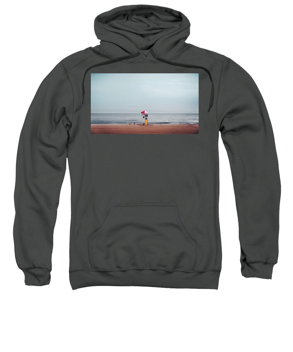Office Decor Sweatshirt featuring the photograph Lifeguard Stand by Steve Stanger