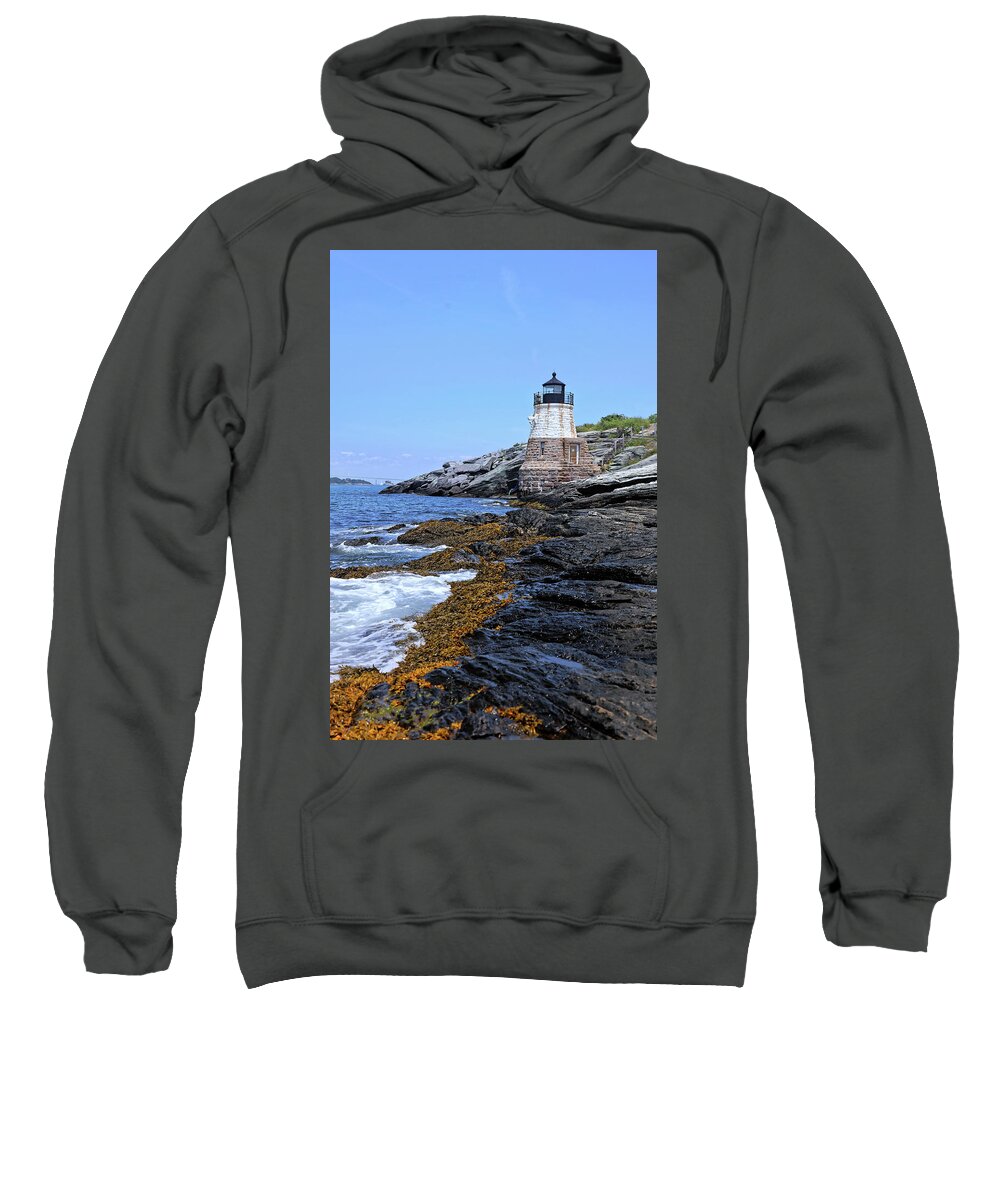 Lighthouse Sweatshirt featuring the photograph Castle Hill Lighthouse 6 by Doolittle Photography and Art