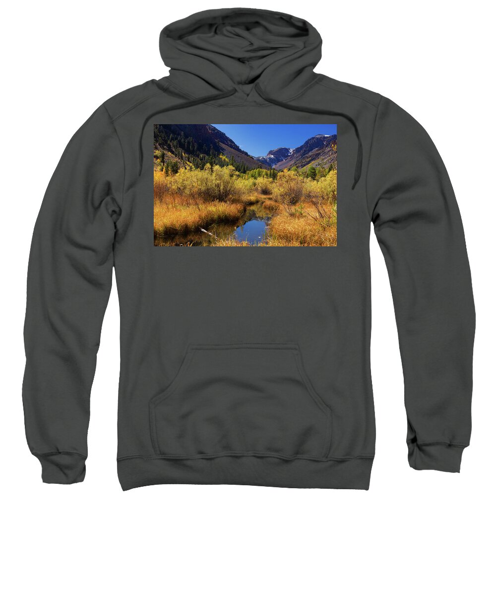 Lundy Canyon Sweatshirt featuring the photograph Lundy's Magic by Tassanee Angiolillo