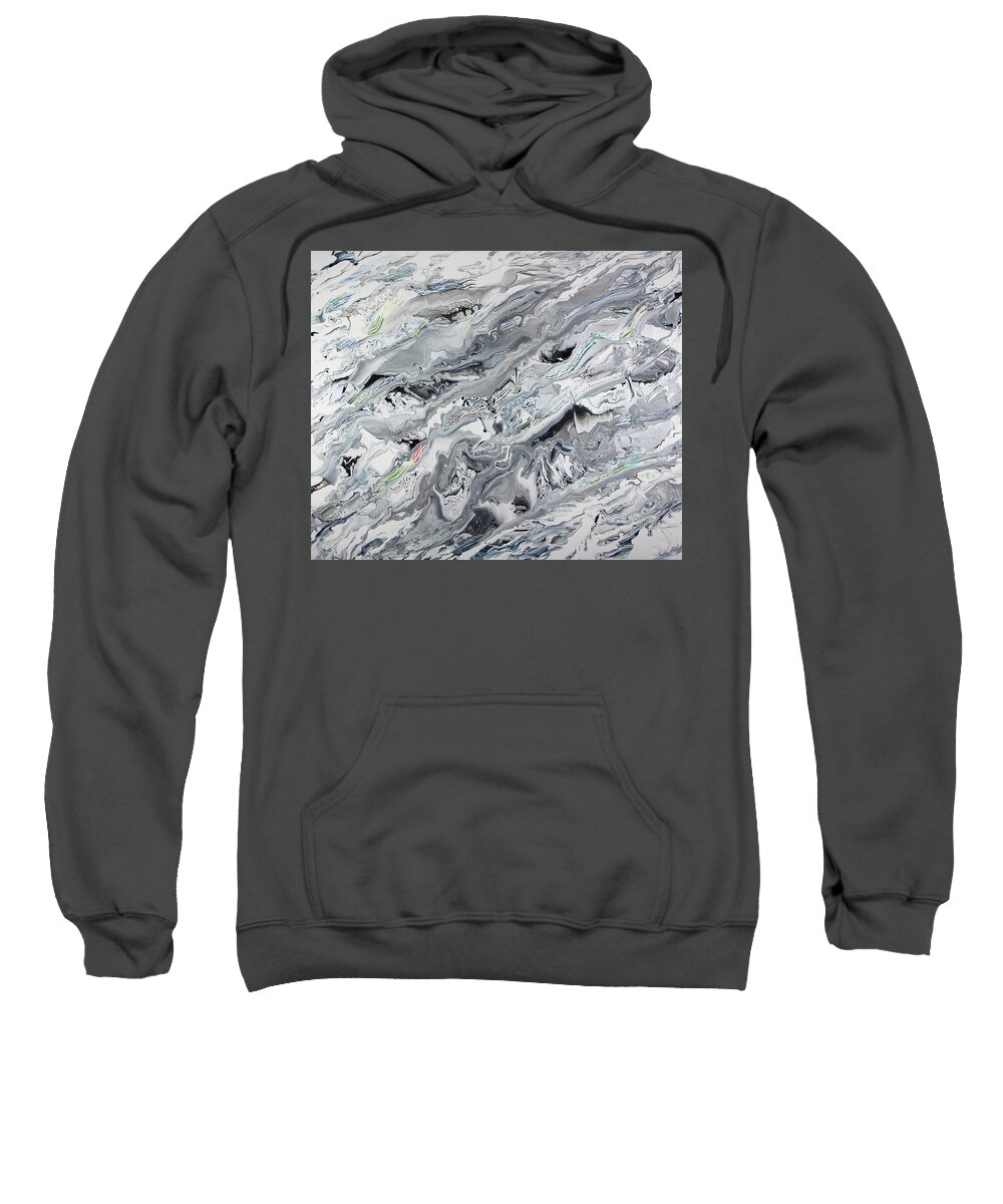 Marble Sweatshirt featuring the painting Marble Arch by Madeleine Arnett
