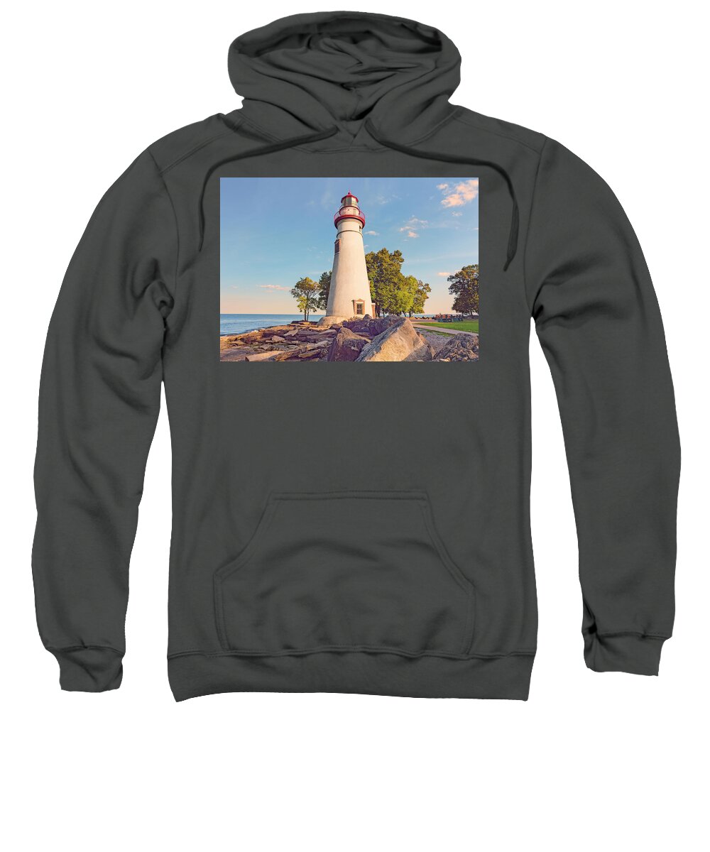 Marblehead Lighthouse Sweatshirt featuring the photograph Marblehead Lighthouse II by Marianne Campolongo