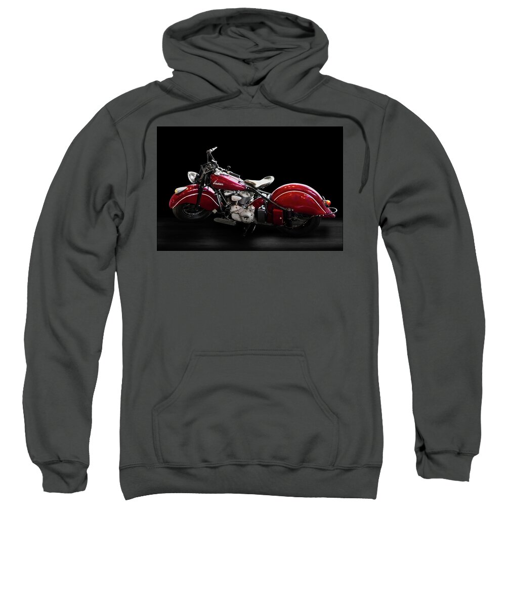 Indian Chief Sweatshirt featuring the photograph Maroon Indian Chief by Andy Romanoff