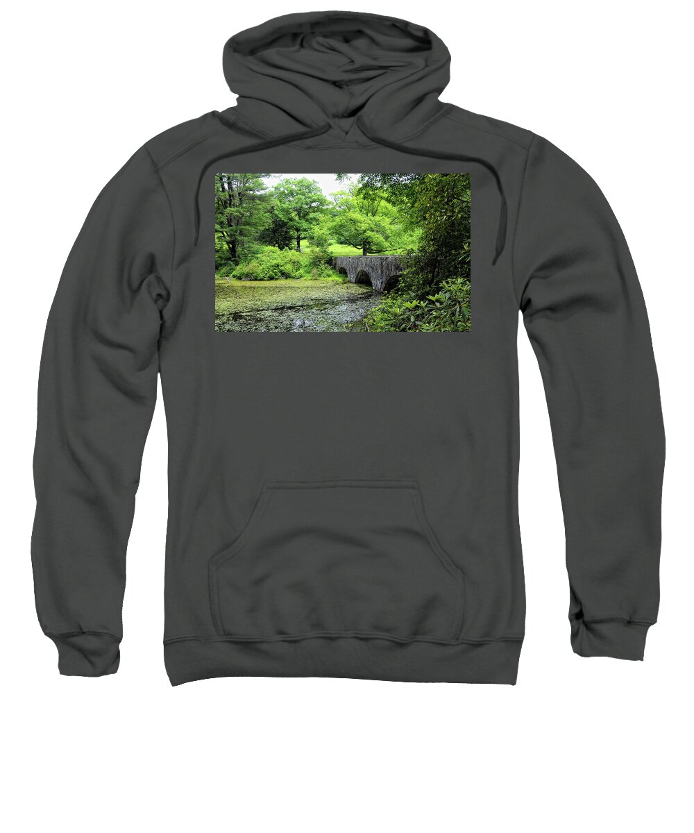 Maudslay State Park Sweatshirt featuring the photograph Maudslay State Park by Liz Mackney