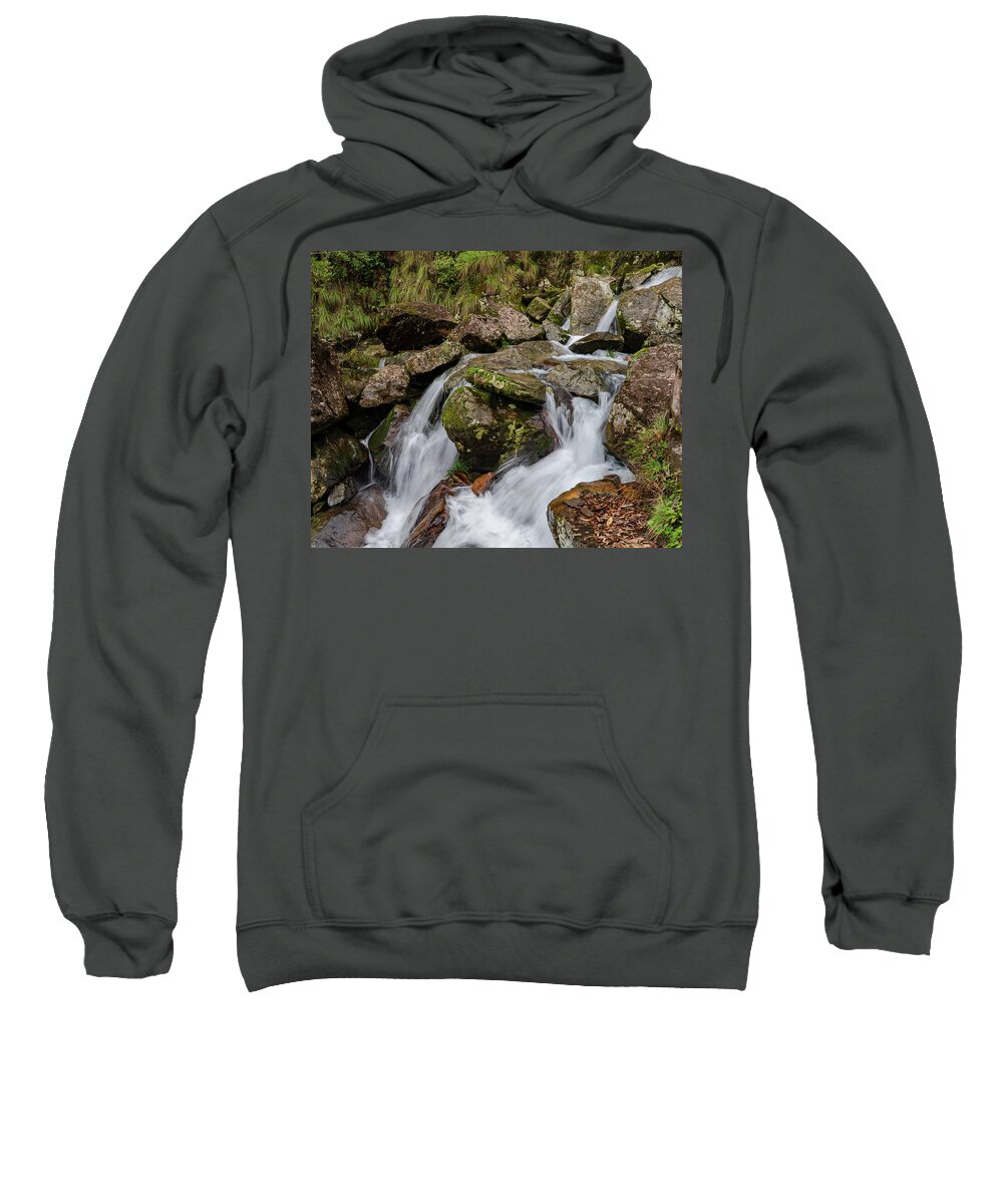 Waterfall Sweatshirt featuring the photograph Medium Cascade by William Dickman