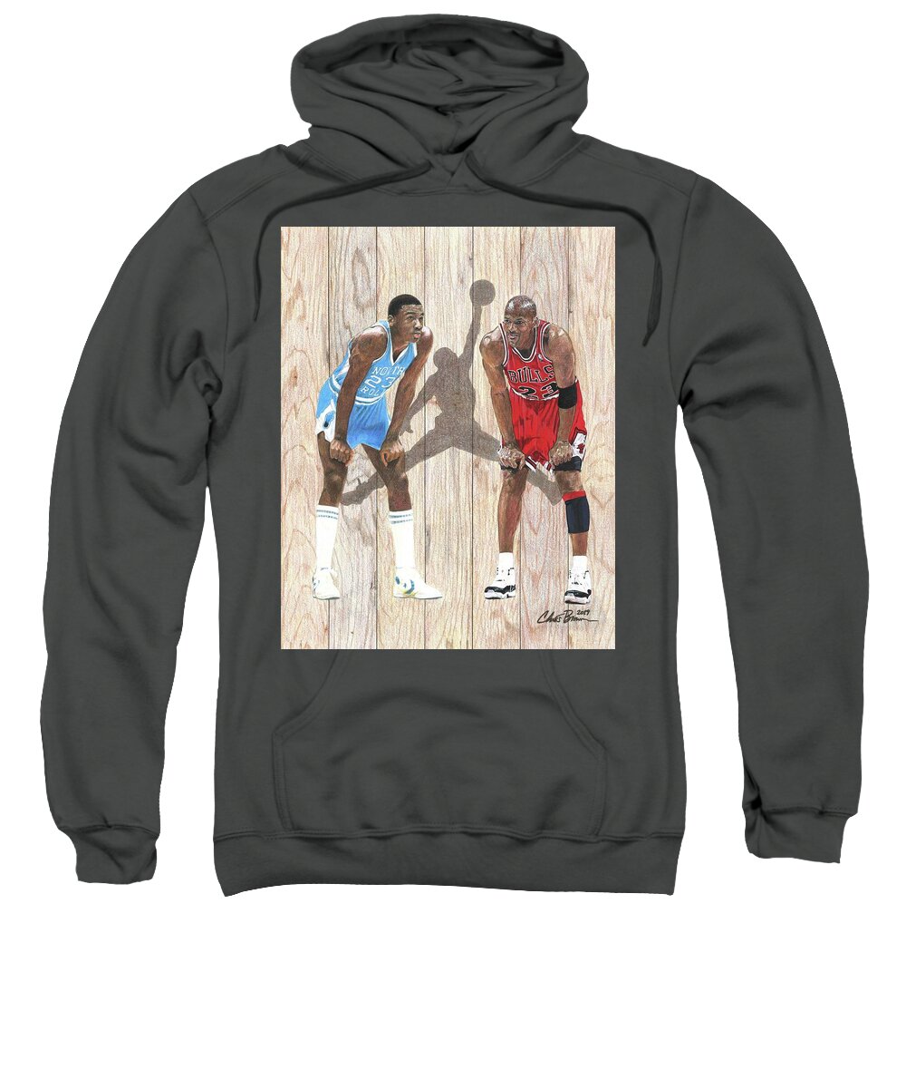 Michael Jordan vs Jordan Adult Pull-Over Hoodie by Chris Brown - Fine Art America