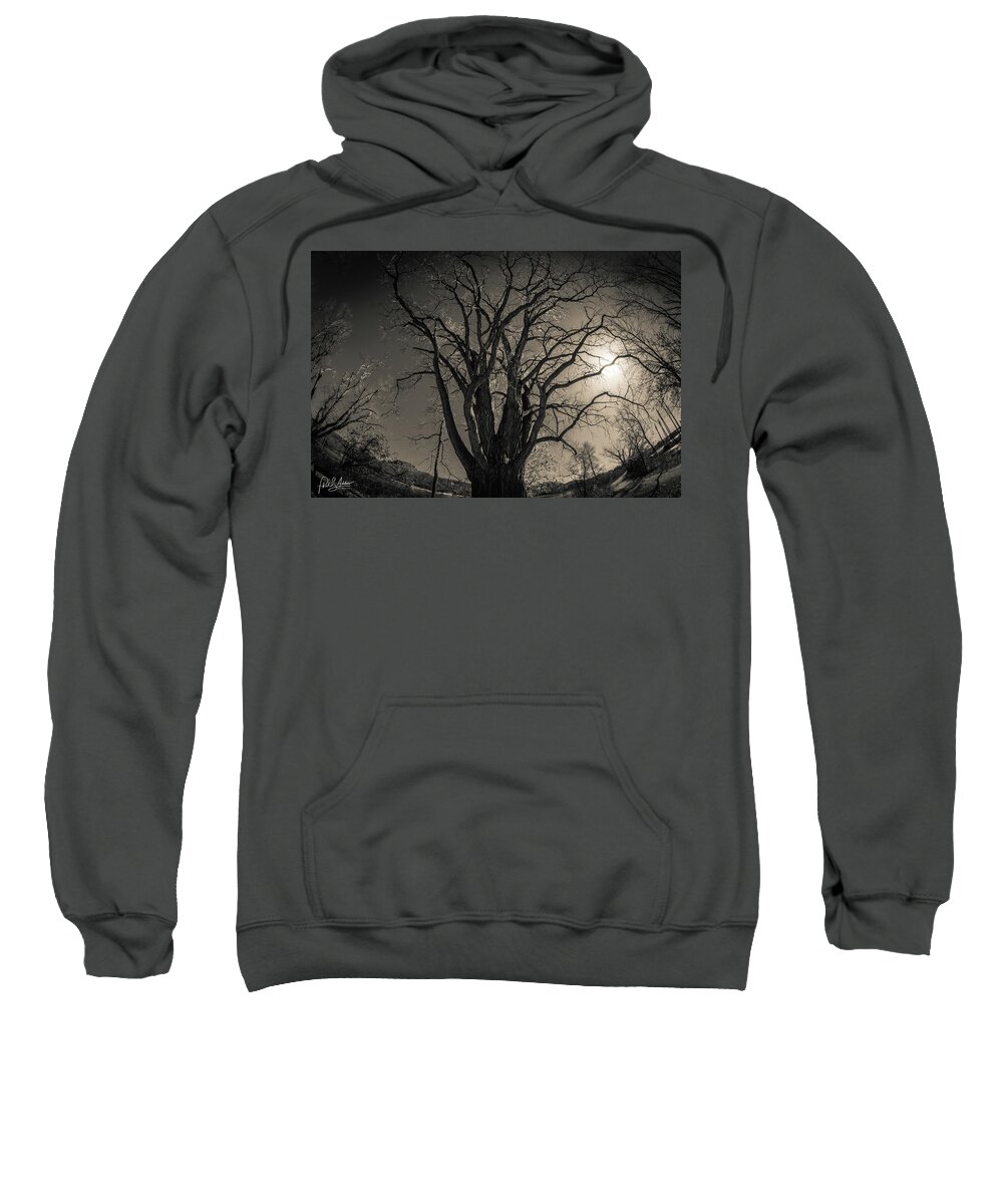 Night Sweatshirt featuring the photograph Midnight Dreary by Phil S Addis