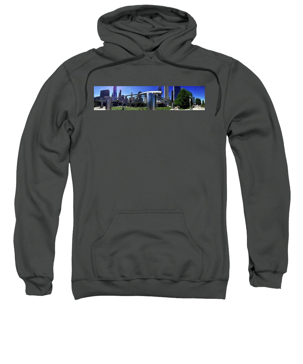 Photograph Sweatshirt featuring the photograph Millenium Park-Chicago by Gary F Richards