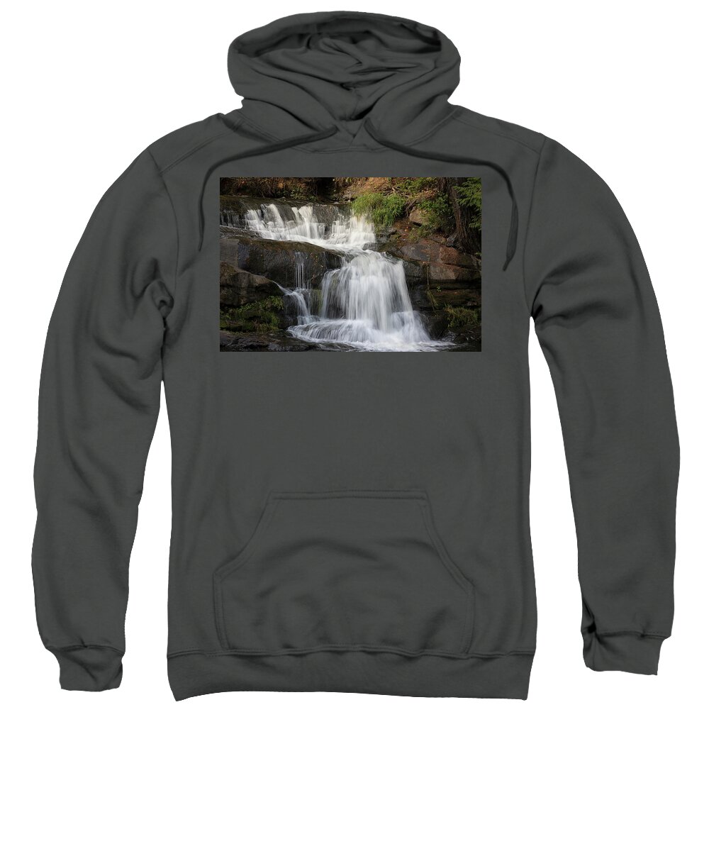 Millstone Falls Sweatshirt featuring the photograph Millstone Falls by Randy Hall