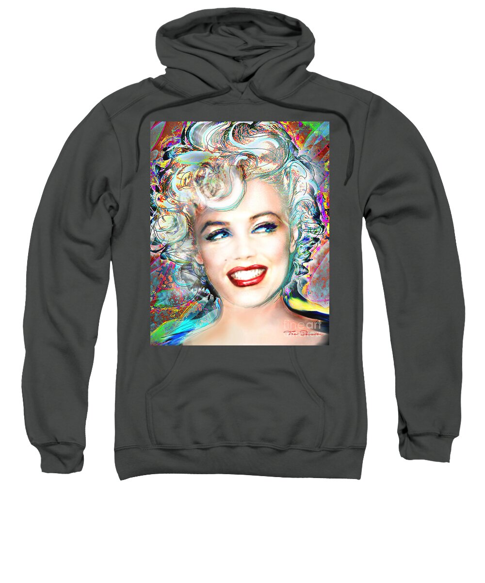 Theo Danella Sweatshirt featuring the digital art MMother Of Pearl by Theo Danella