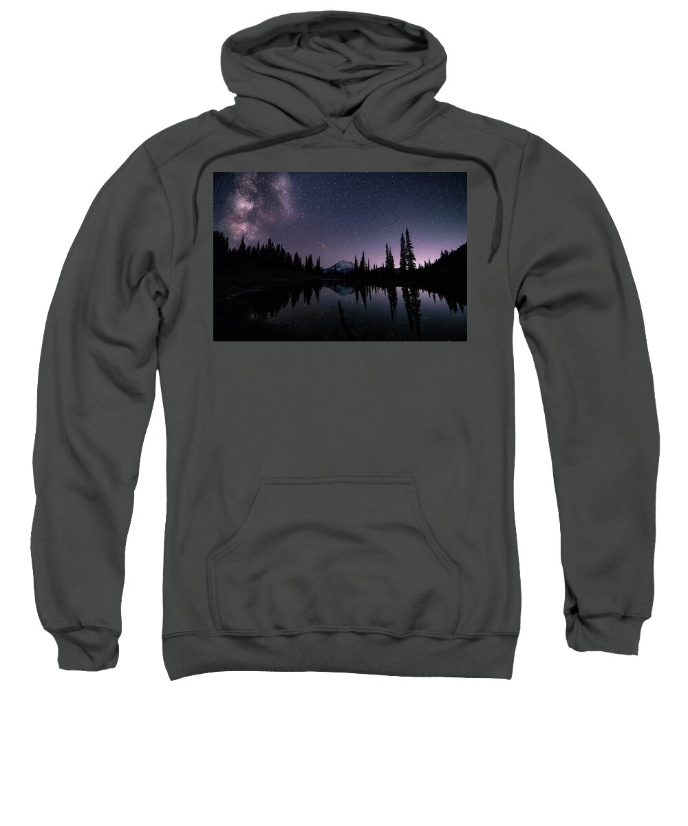 Mount Rainier Sweatshirt featuring the photograph Mount Rainier from Tipsoo by Judi Kubes