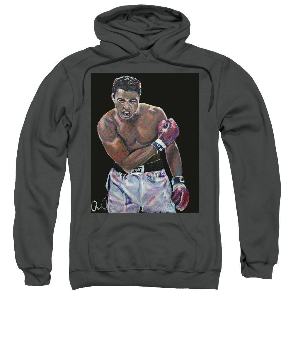 Muhammad Ali Wallpaper Pullover Hoodie