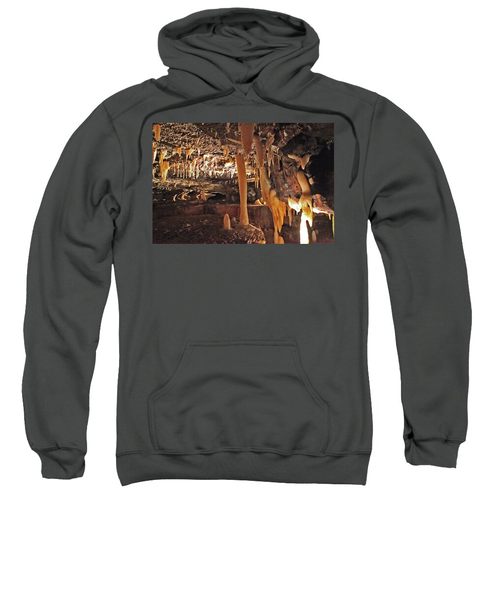 Ohio Caverns Sweatshirt featuring the photograph Natural Tunnel by Gary Kaylor