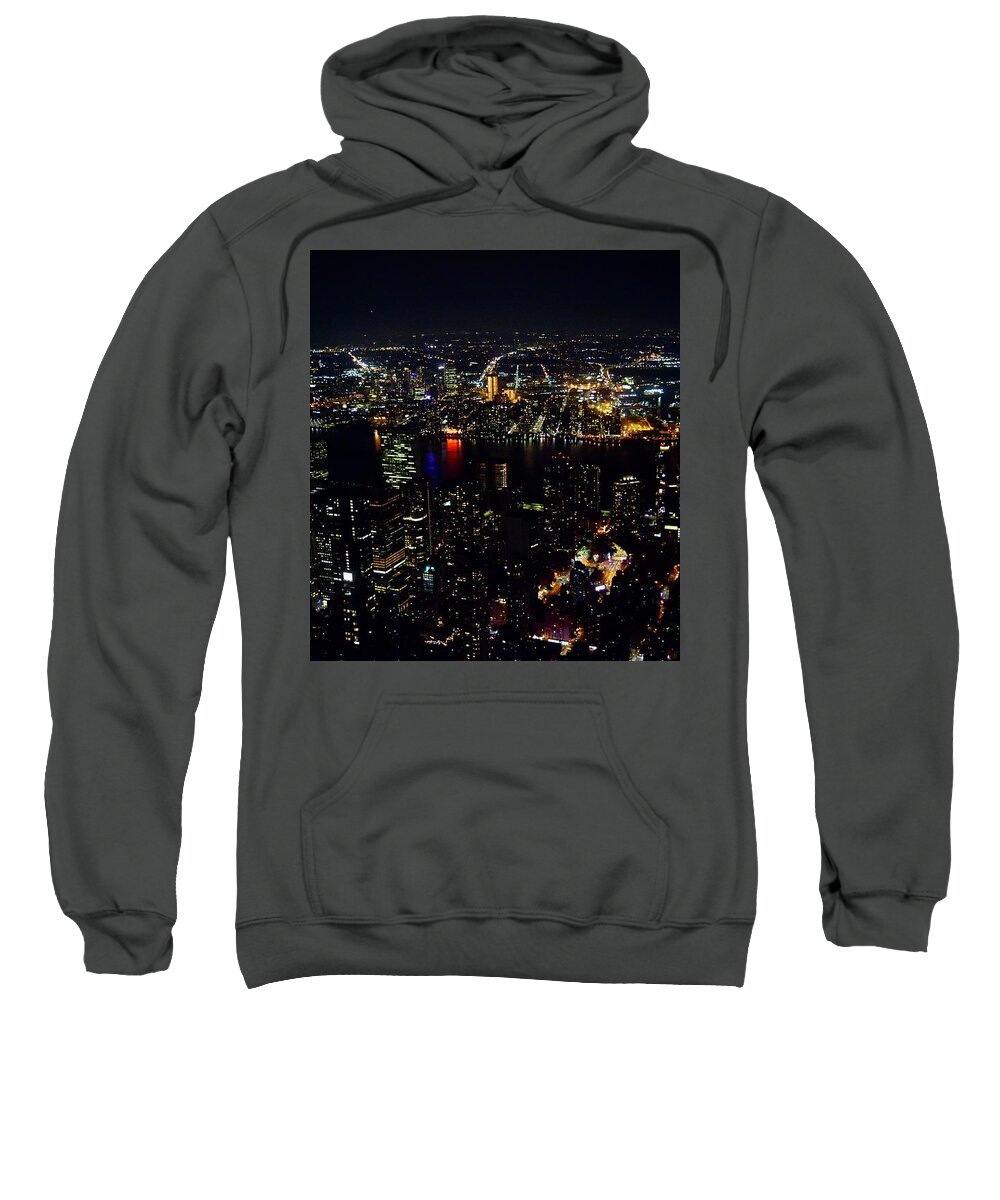 City Sweatshirt featuring the photograph New york East River Queensboro Bridge by Bnte Creations