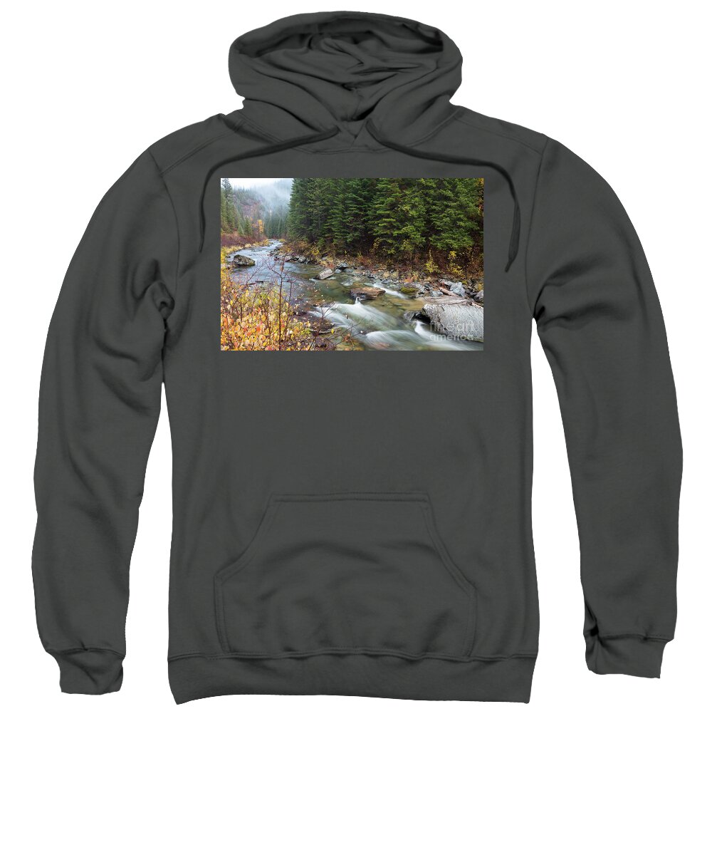 Avery Sweatshirt featuring the photograph North Fork of the St. Joe River Autumn by Idaho Scenic Images Linda Lantzy