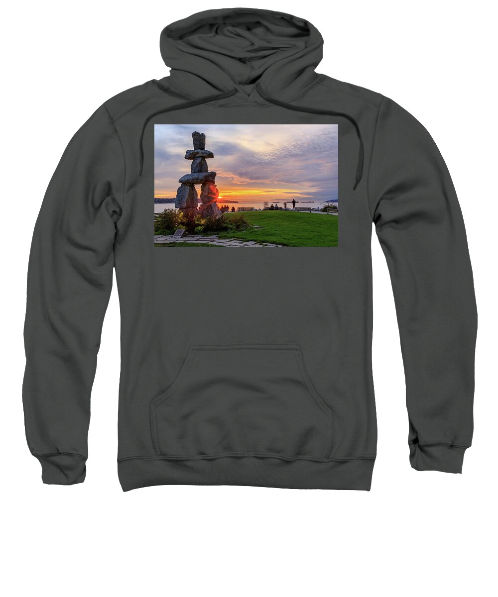 British Columbia Sweatshirt featuring the photograph Olympic Sunset Memories by Briand Sanderson