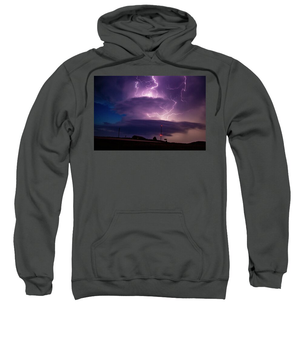 Nebraskasc Sweatshirt featuring the photograph One Last Storm Chase of 2019 052 by Dale Kaminski