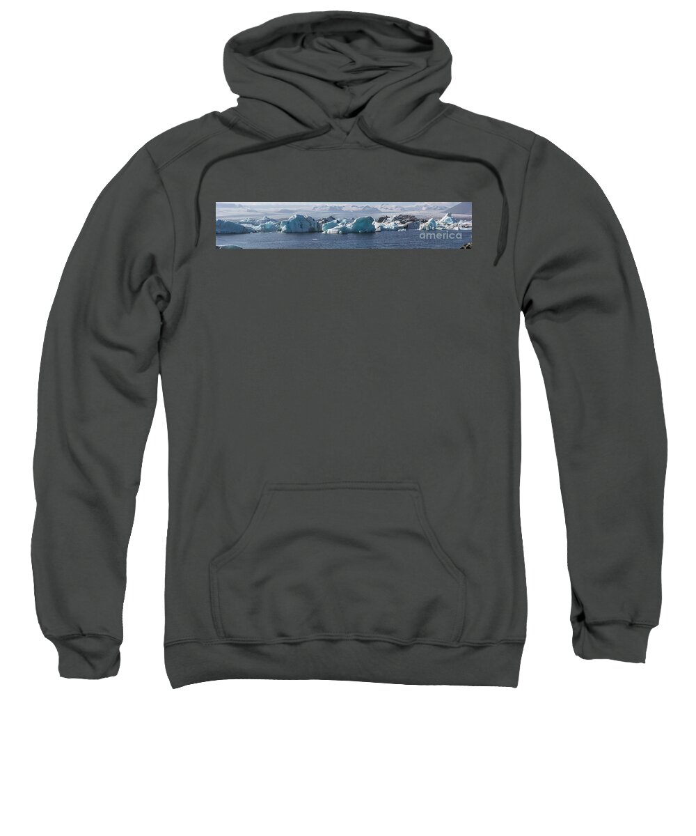 Europe Sweatshirt featuring the photograph Panorama of Jokusarlon by Agnes Caruso