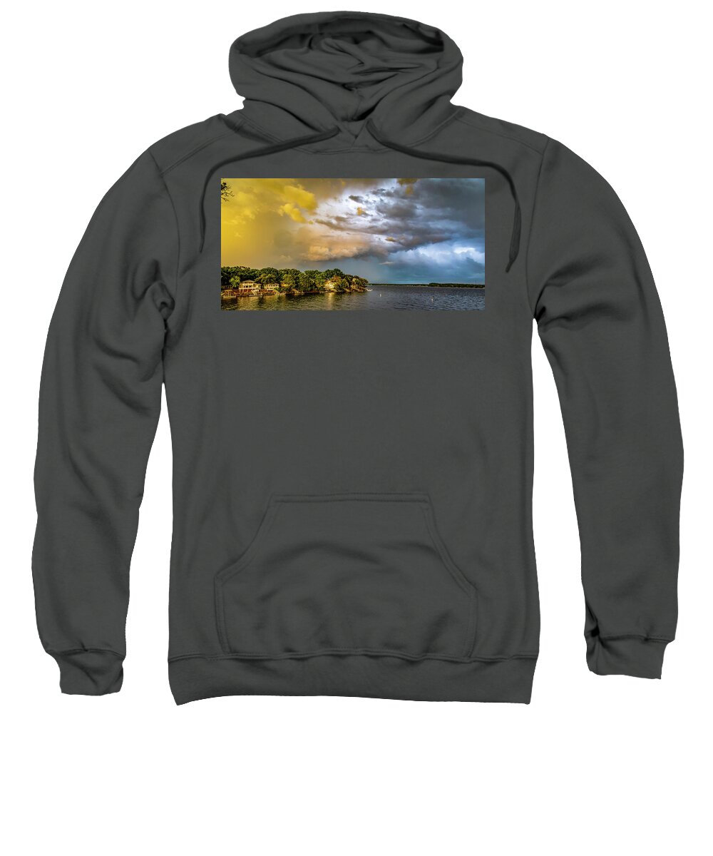 Grand Lake Sweatshirt featuring the photograph Passing Storm at Sunset by David Wagenblatt