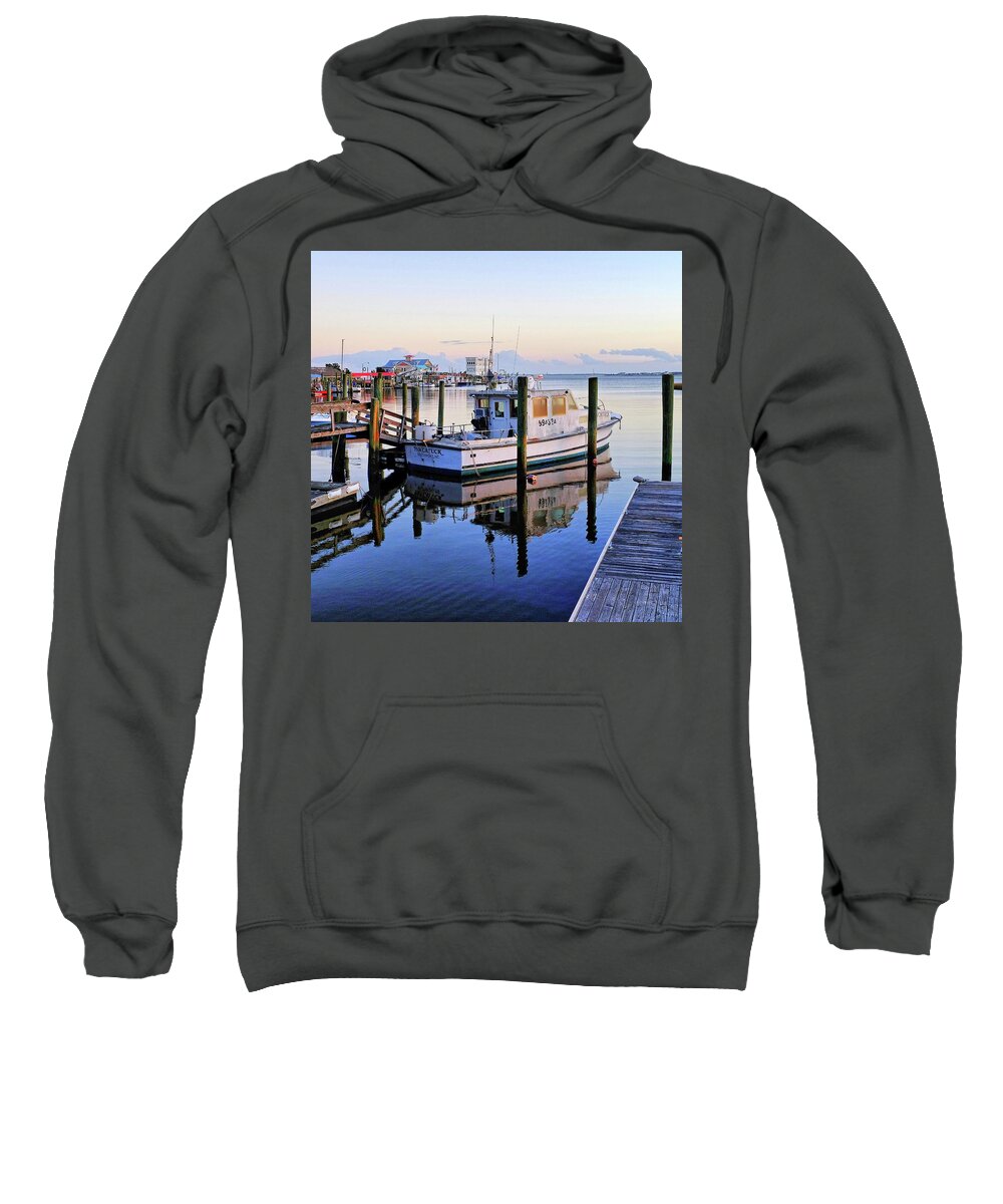 Boat Sweatshirt featuring the photograph Pawcatuck by Don Margulis