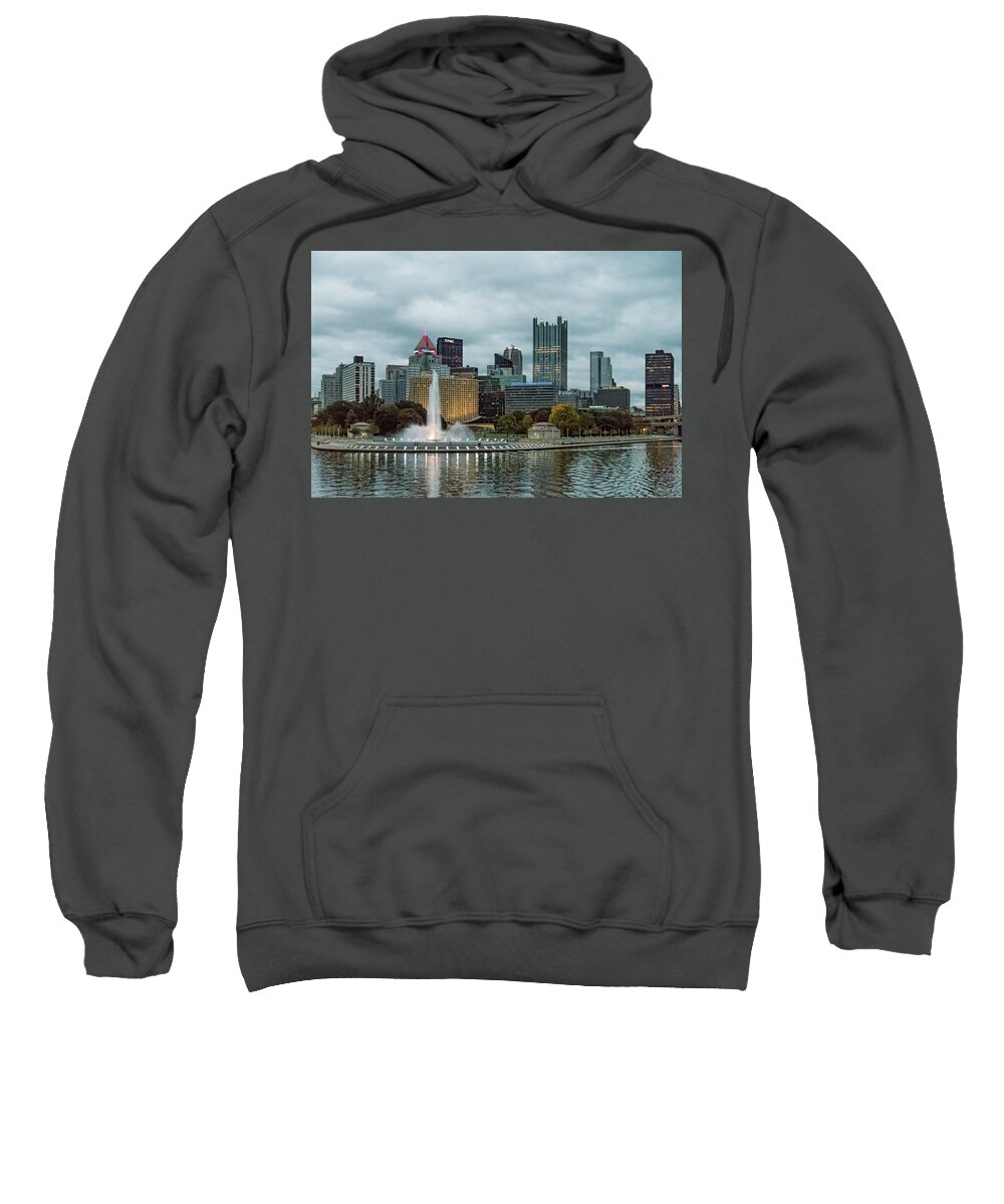 Pittsburgh Sweatshirt featuring the photograph Pittsburgh Point State Park by Ginger Stein