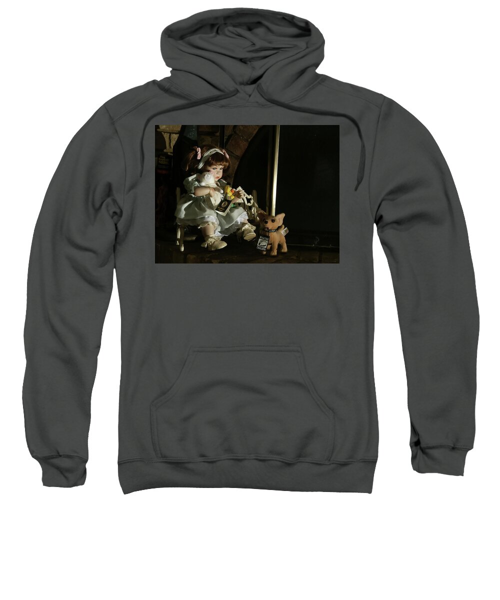 Doll Sweatshirt featuring the photograph Pouty by C Winslow Shafer
