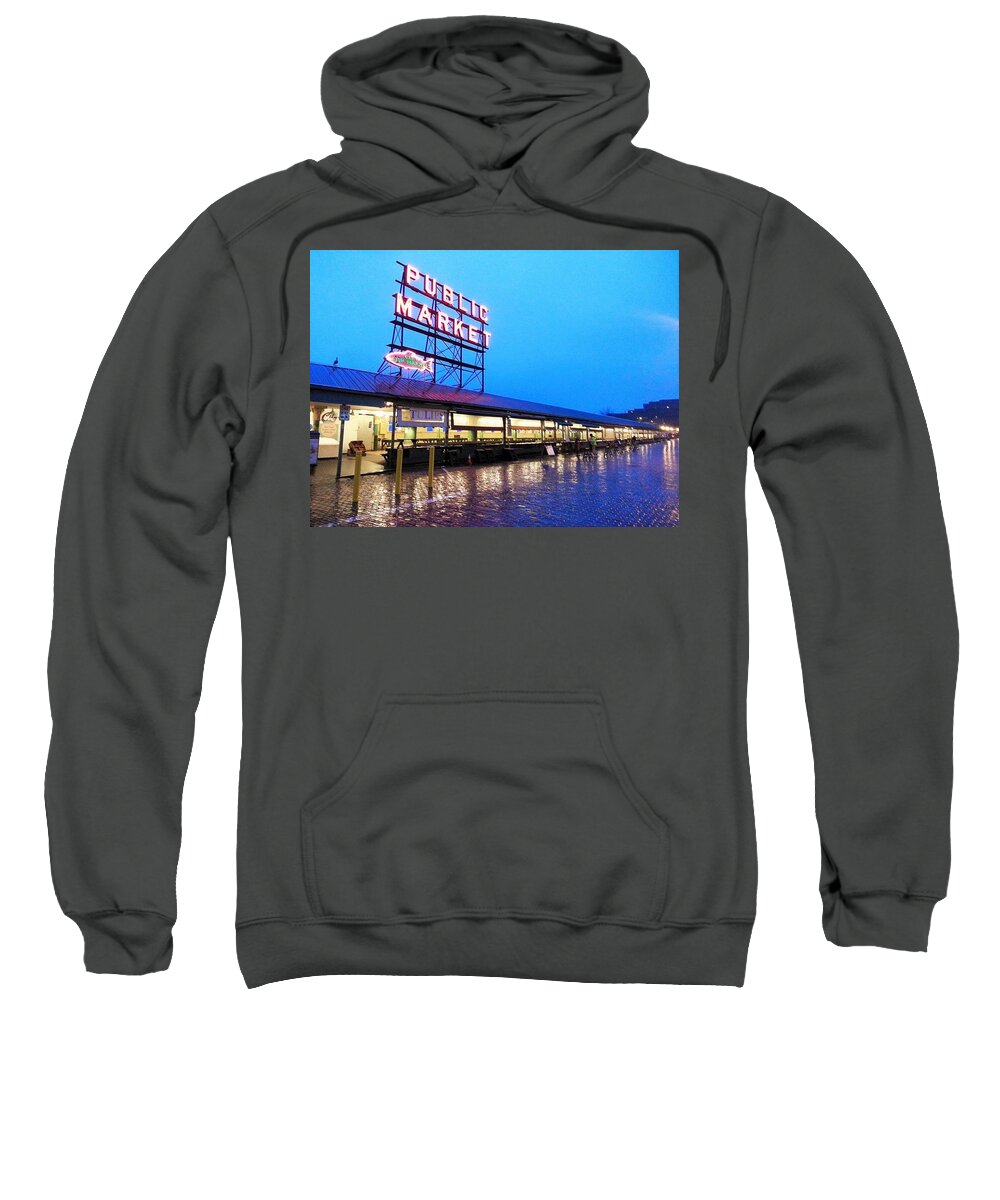 Seattle Sweatshirt featuring the photograph Public Markeet by FD Graham