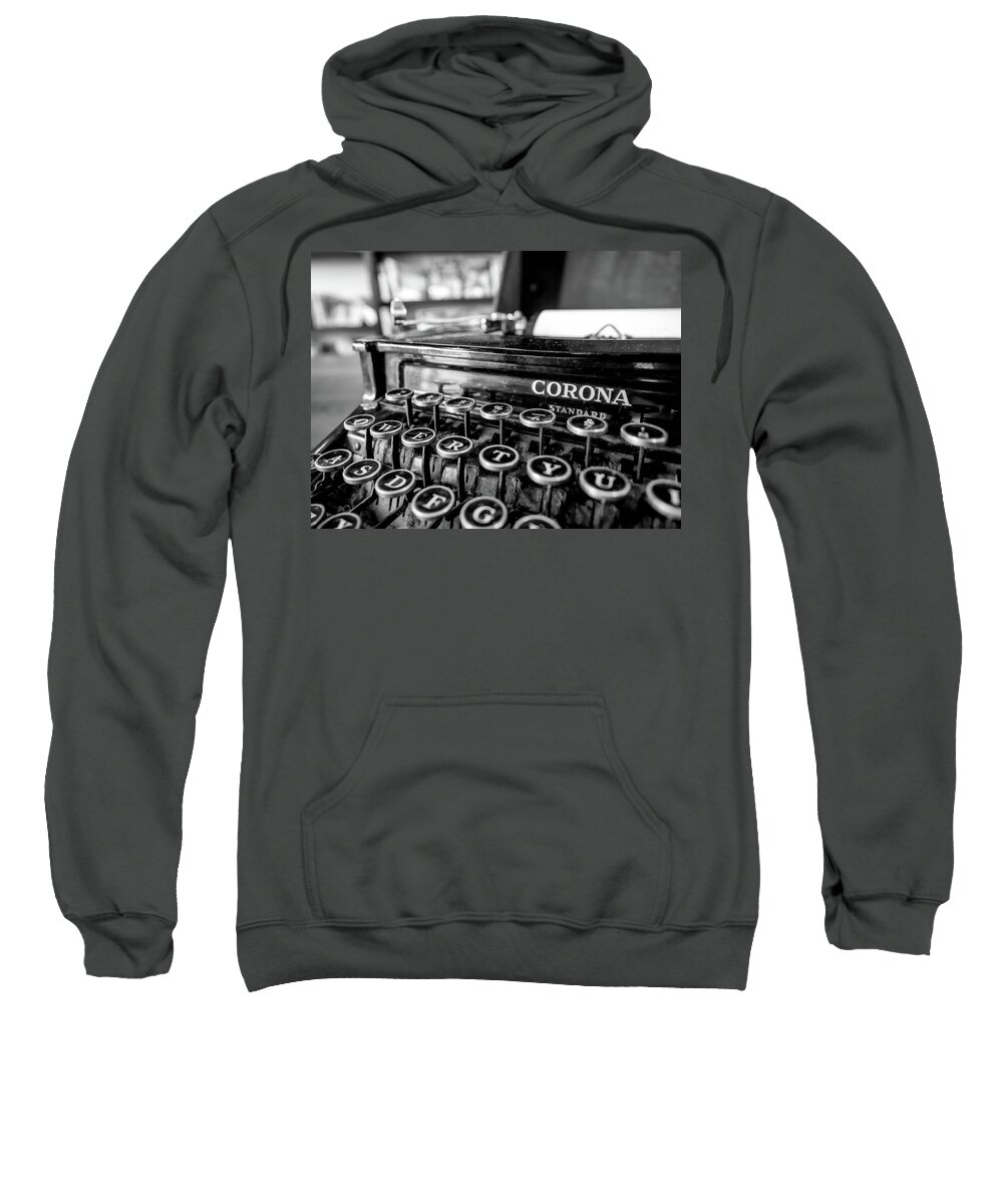 Smith Corona Sweatshirt featuring the photograph Qwerty by Kristine Hinrichs
